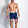 A man wearing aqua video